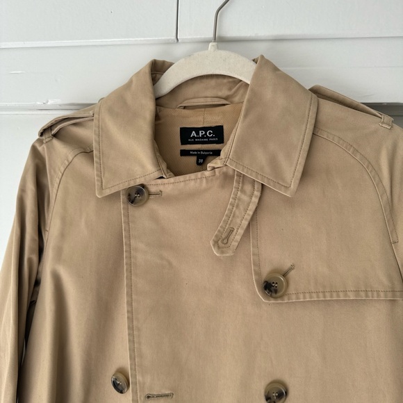 A.P.C. Greta Trench Coat, size 38 (S) - Picture 3 of 4